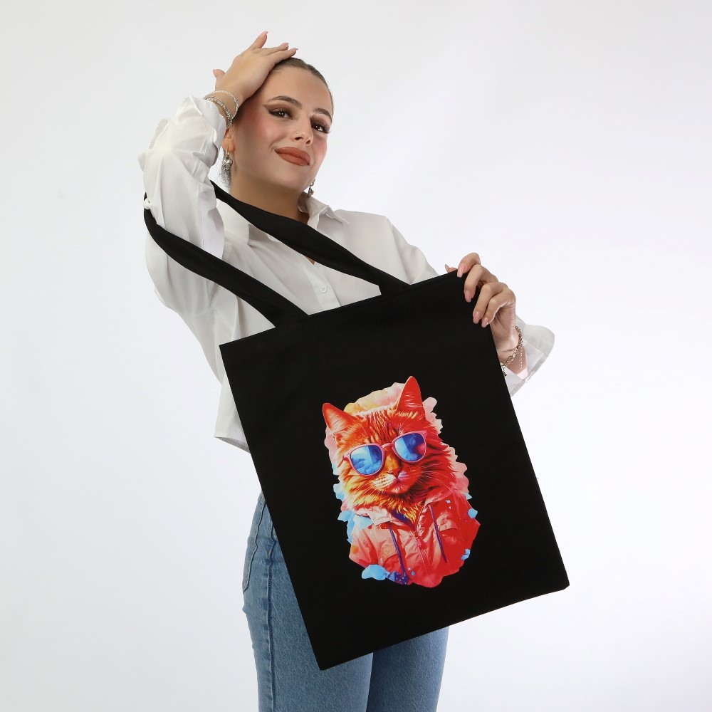 SİYAH GABARDİN ÇANTA 35X40 CM