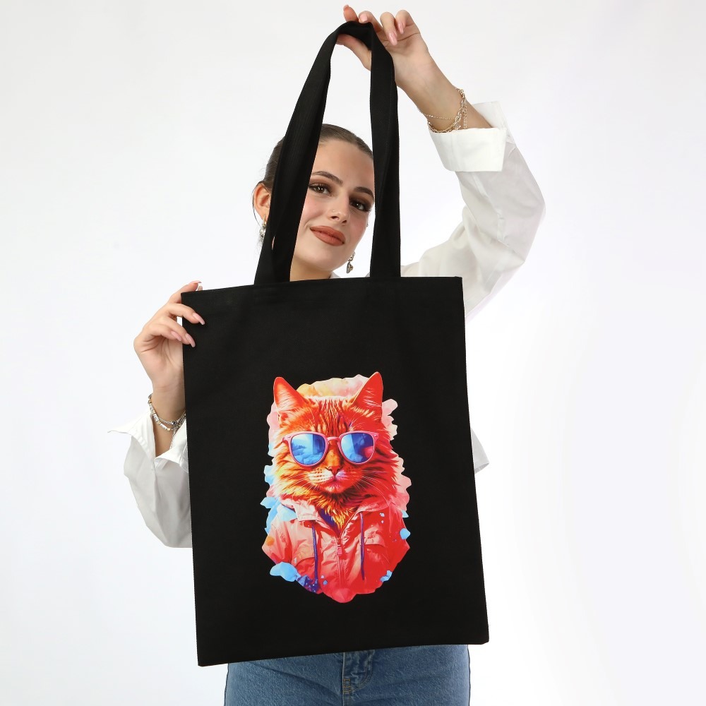 SİYAH GABARDİN ÇANTA 35X40 CM