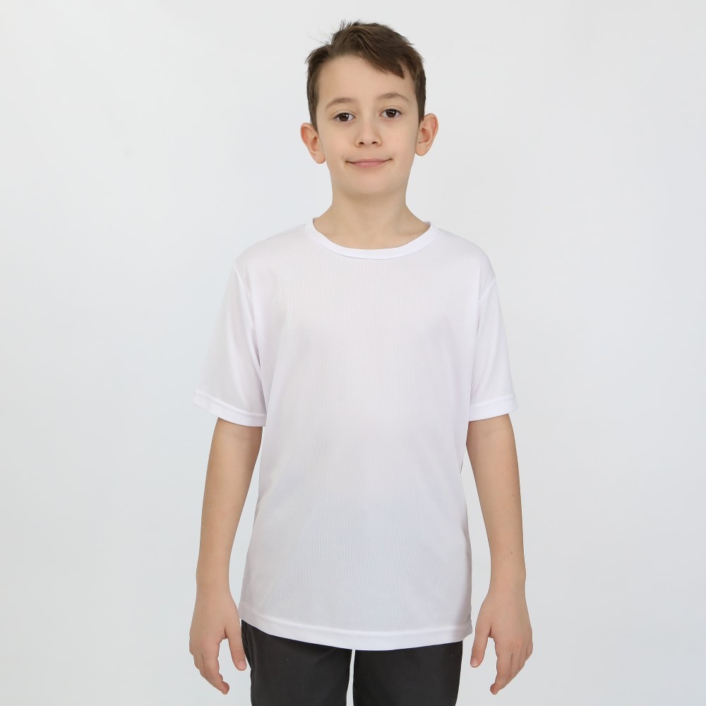 ÇOCUK SIFIR YAKA POLYESTER TİŞÖRT